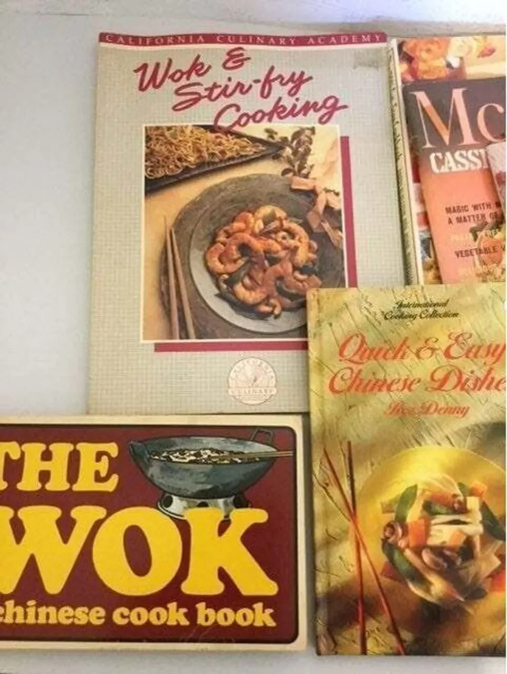 Set Of 7 Vintage Cookbooks Wok Collectable McCalls Chinese Fall Food DIY Cooking